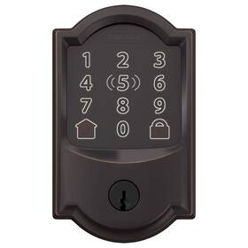 Be499wbvcam716 Schlage Encode Plus Aged Bronze Metal Wifi Deadbolt With Camelot Trim
