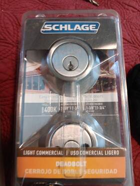 Br262cs Schlage Double Cylinder Grade 1 Deadbolt - Satin Chrome V 626 934754 New