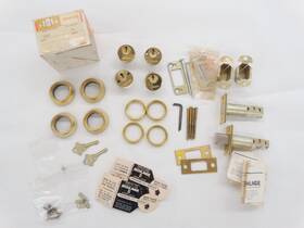 D462p Schlage 2 Older # Bright Brass 605 Double Cylinder Dead Bolts 3/8 Inch Bs