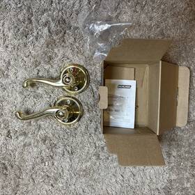 F51-fla-609l Schlage 2 Flair F51 Lh Keyed Entry Leverset Antique Brass