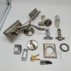 F60vadd619acc Schlage F60 V Add 619 Acc Addison Front Entry Handleset Satin Nickel