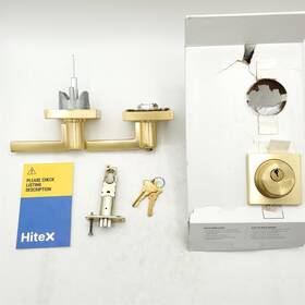 Fb55nvlat608col Schlage Fb55n V Lat 608 Col Single Cylinder Deadbolt Entry Lock Satin Brass