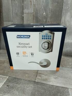 Fbe365vcam619acc Schlage Keypad Camelot Ddblt Accent Entry Door Handle Sat Nickl