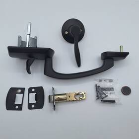 Fe285grw716delrh Schlage Fe285 Grw 716 Del Rh Greenwich Front Entry Handleset Aged Bronze