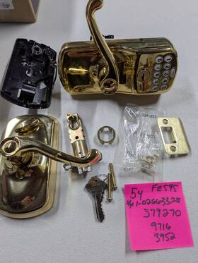 Fe595cam505acc Schlage Camelot Keypad Entry With Flex-lock Door Lever Set