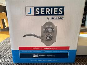 Jfe109 Schlage Bil 619 Satin Nickel Smart Z-wave Electronic Keypad Lever Lock