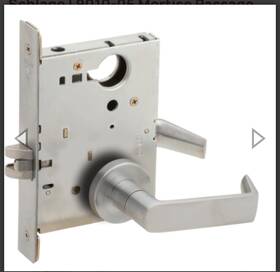 L9080p Schlage 06a 626 Storeroom Lock No Cylinder Key Trim Satin Chrome