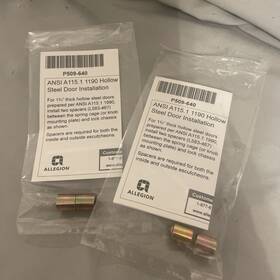 Schlage P509-640 Hollow Steel Door Spacers L583-467 2 Pair Free Shipping