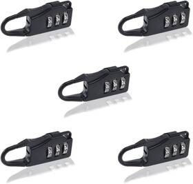 Sdtc Tech 313104132127 5 Pcs Combination Luggage Lock Password Security Padlock Zinc Alloy Bl