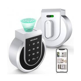Touch-silver-001 Securam Touch Fingerprint Smart Lock Keyless Entry Door For Front Wifi Do