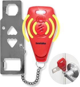 Securityman 701107903866 Portable Door Lock With Alarm Hotel Locks For Travelers Secur
