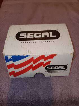 14327 Segal Bronze Slam Lock Brass Single Cylinder Flat Strike Box Se