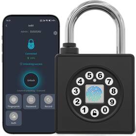 Gs55s Sfw New Smart Fingerprint Padlock With Key Heavy Duty Combination L... Fast Ship