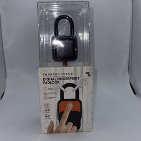 Sharper Image 843479149579 Digital Fingerprint Padlock Biometric Keyless Code-free Smart Lock