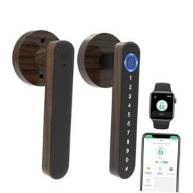 Yl-h8-silver Shenzhen Elink Smart Co. Ltd. Fingerprint Handle Door Lock Levers Keyless Entry Knob