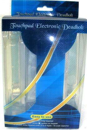 60kpdb15k-satin Shield Security 101205 Touchpad Electronic Deadbolt-model Silver-nos