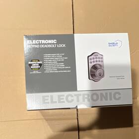 43376-2019-03 Shield Security Electronic Keyless Deadbolt Lock Satin Nickel Led Backlit