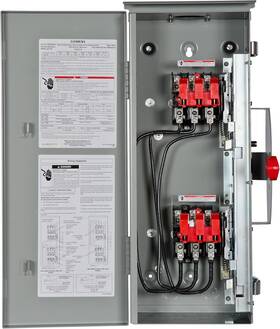 Dtnf361r Siemens 30-amp 3 Pole 600-volt Wire Non-fused Double Throw Type 3r