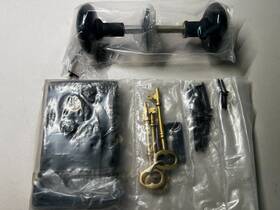 010013bpc Signature Hardware 010033bpc 90001bpc Rim Lock With Knob Set Black Power Iron