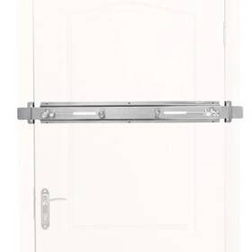 Sihnman 730147685326 Home Barricade Steel With Brushed Metal Finish Build In Hangers