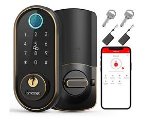 Y1-obf-s Smonet Smart Lock With Fingerprint And Ic Fobs