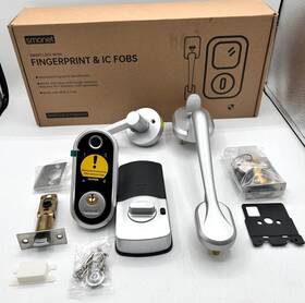 Y1-sbfhs-s Smonet Smart Door Lock Handle Set Keyless Bluetooth Deadbolt With Fingerprint