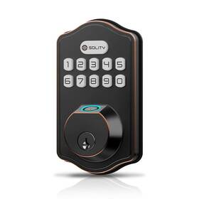 Solity 809972440072 Smart Digital Electric Deadbolt Keypad Lock Keyless Entry Auto 100 Cu