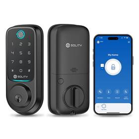 Gt10 Solity 809972440126 No-hub Smart Digital Door Lock 5 In 1 Keyless Entry Fingerprint Wi-