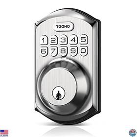 B09p54cldq Stanley Keyless Entry Door Lock With Keypad - Smart Deadbolt Auto Satin Nickel