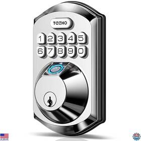 B09t6929j6 Stanley Keyless Fingerprint Door Lock - Electronic Keypad Deadbolt Satin Nickel Finish