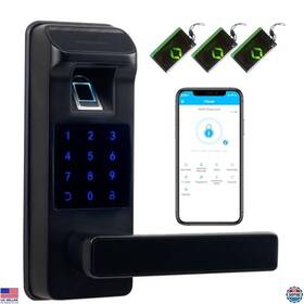 B0cdp7212w Stanley Smart Keyless Entry Door Lock 5-in-1 Digital Keypad App Control Fingerprint