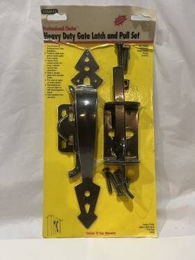 Cd1390 Stanley Black Heavy Duty Gate Latch And Pull Set Model# 62-2043/ - New
