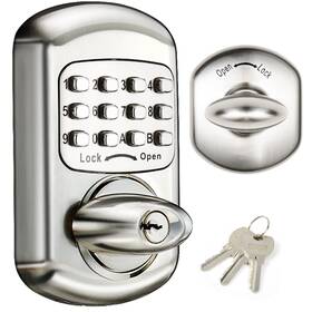 Steinbr Cke 758211638986 Keyless Entry Door Lock - Keypad Deadbolt Digital Mecha