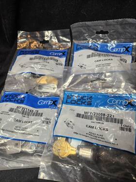 U9943 Stocklocks Cam Locks Nickel And Stainless Finish Lot Of 4