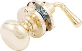 30970-3 Stone Harbor Hardware Rim Storm Door Lock - Polished Brass