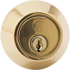 Hl010101 Stone Harbor Hardware Grade 3 Deadbolt Single Cylinder Kw Keyway Polished Brass