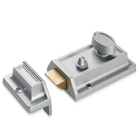 Qr564 Sumbin Rim Night Latch For Front Door Silvery Color