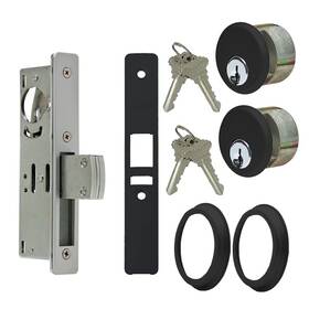 Summit Doorware 411064132908 Storefront Door Mortise Deadlock Bolt And Double Keyed Cylinder Kit In Duronoti