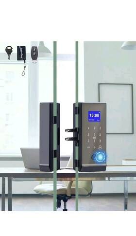 Lg-2315 Swing Perfiware Smart Glass Office Door Lock - Fingerprint Password