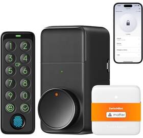W3500001 Switchbot Wifi Smart Lock Pro With Keypad Touch Fingerprint Keyless Entry Do