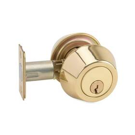 Taco 704780197133 200 Series Grade 3 Bright Brass Double Cylinder Deadbolt
