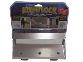 14002 Taylor Brothers Door Barricade Nightlock Security Lock Silver Finish Heavy Duty