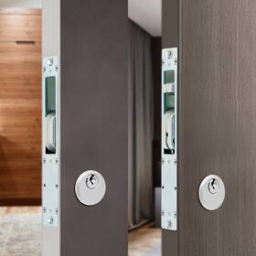 M-4128 Tbvechi Doorware Storefront Door Mortise Lock Hook Deadbolt And Double Keyed Cylinder New