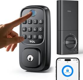 Tcl 860013038519 D1 Smart Lock Fingerprint Door Keyless Entry Keypad Deadbolt