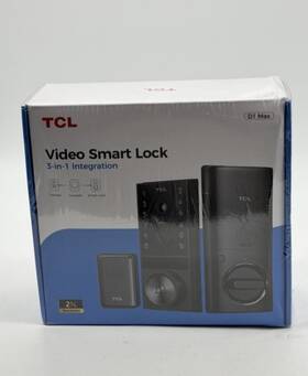 B0djht5g4b Tcl D1 Max 3-in-1 Smart Lock With 2k Camera And Doorbell -black