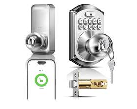 Te018 Teeho 313091932915 Smart Door Knob With Keypad App Control Keyless Entry Digtal Lock