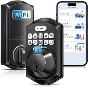 Te012w Teeho 744759367846 Wifi Smart Lock Fingerprint Door With Built-in Wi-fi Keyless