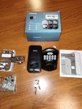 Te001-k Teeho Keyless Entry-keypad Digital Deadbolt Door Knob Oil-rubbed Bronze