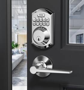 Te001-l Teeho Te001l Keyless Entry Door Lock With 2 Handles - Electronic Keypad Deadb