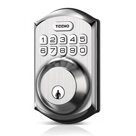Te001-satin Teeho Te001-satin/nickel Te001 Keyless Entry Door Lock With Keypad Satin Nickel
